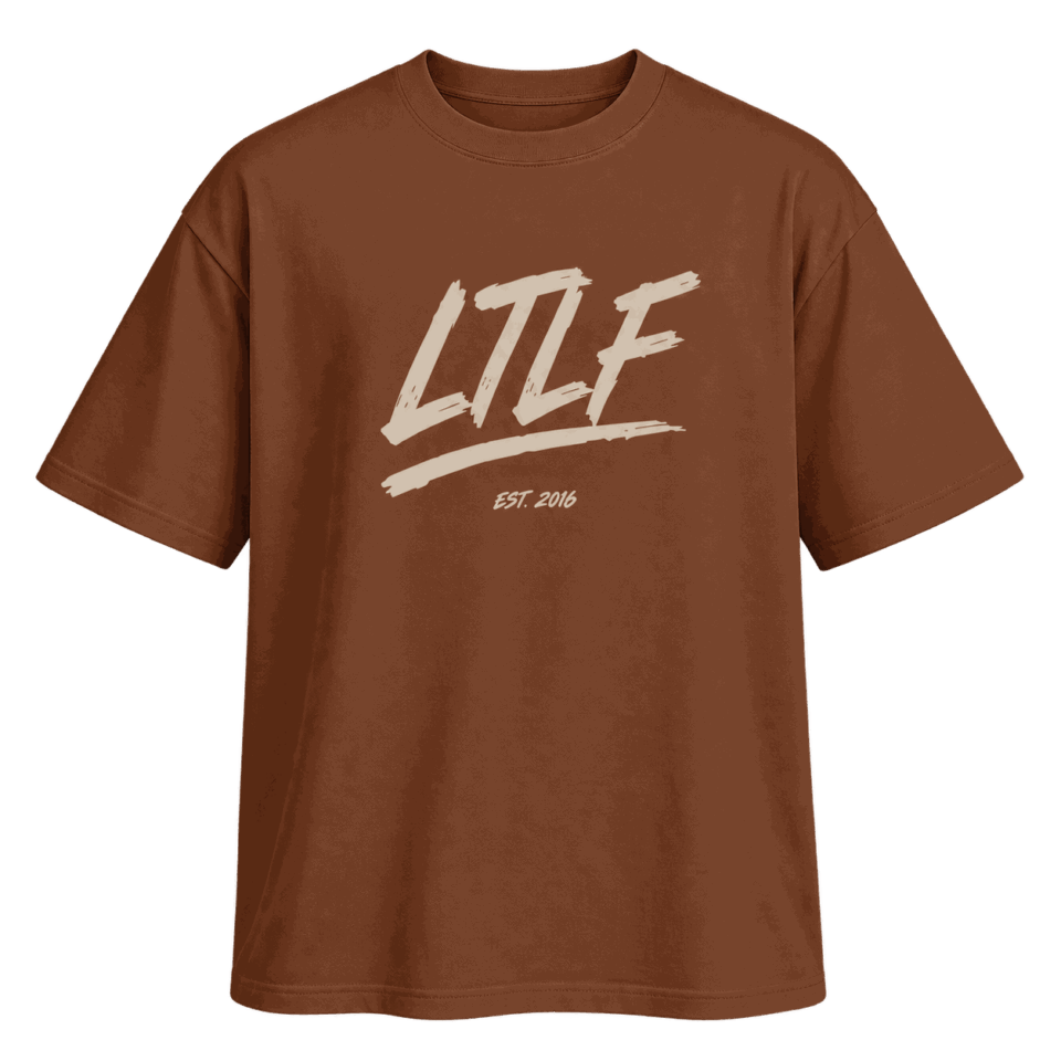 Baked Clay LTLF Signature Heavyweight Tee, front view